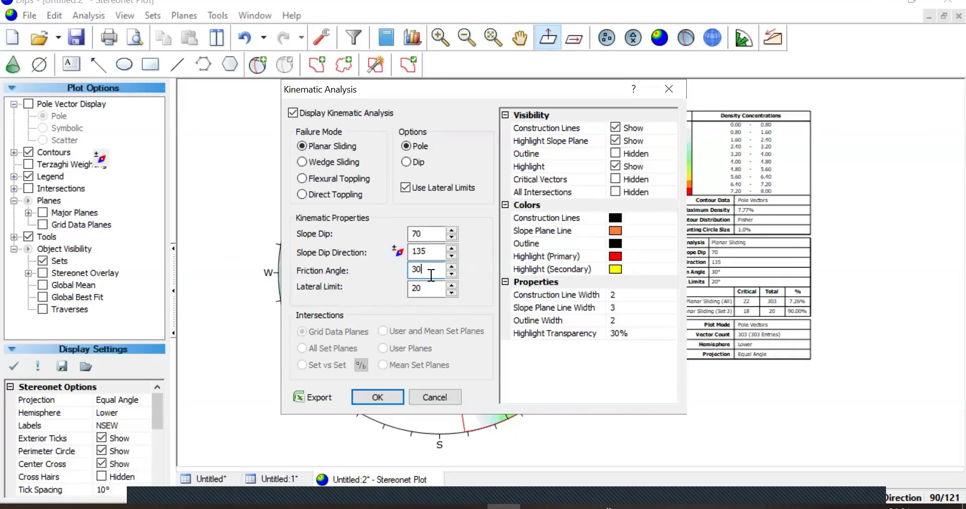 Defining discontinuity sets and kinematic inputs