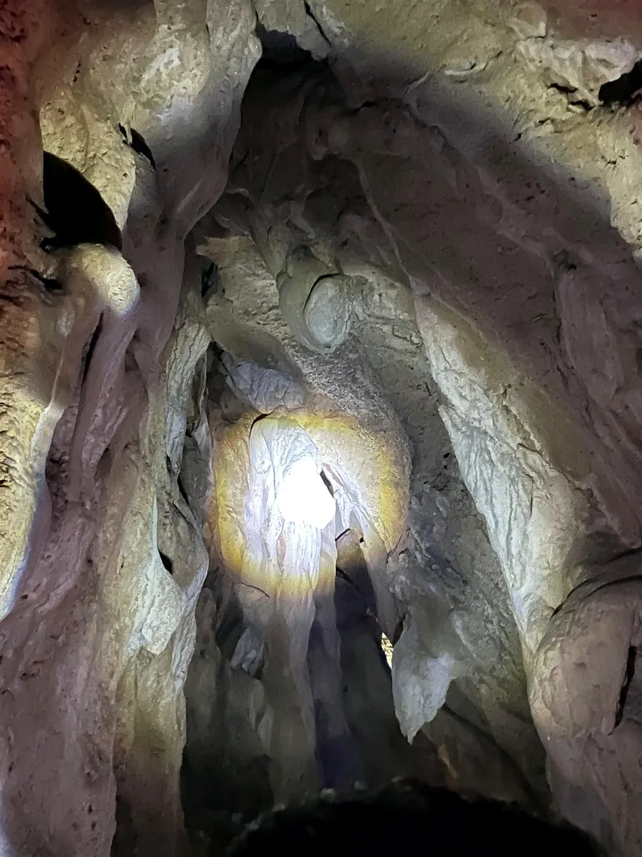Vertical cave passage