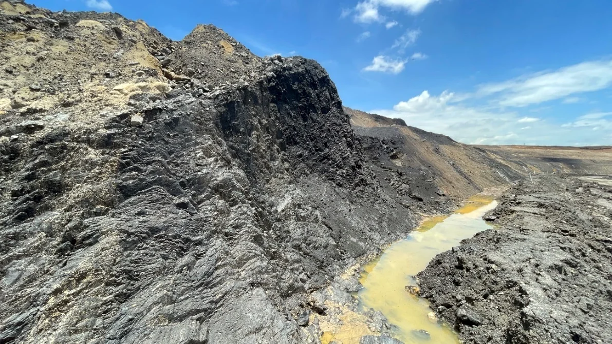 Coal outcrop — Seam A2