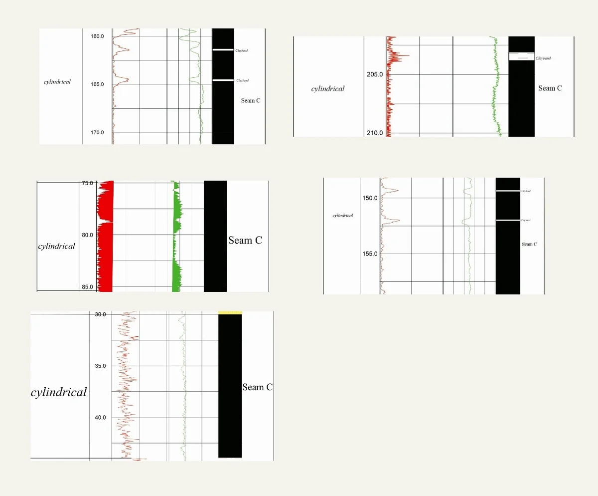 Electrofacies — Seam C