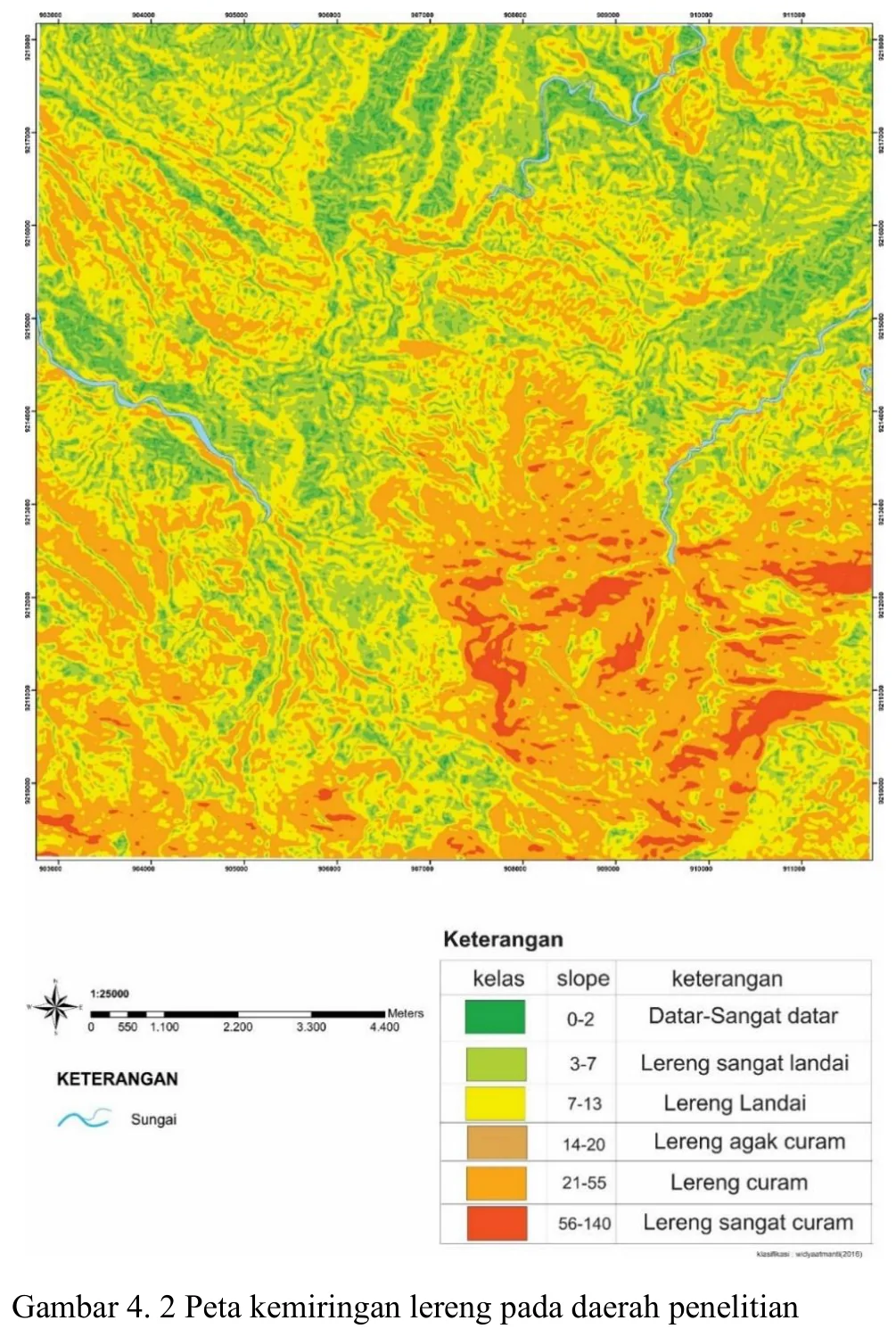 Slope-gradient map