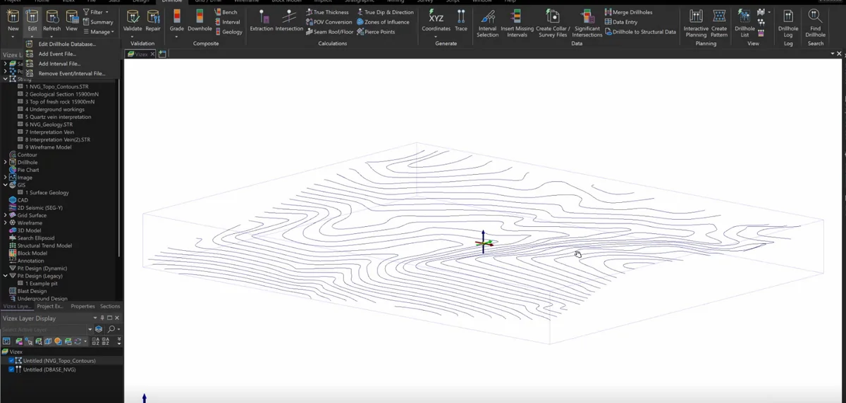 3D project scene and data loading