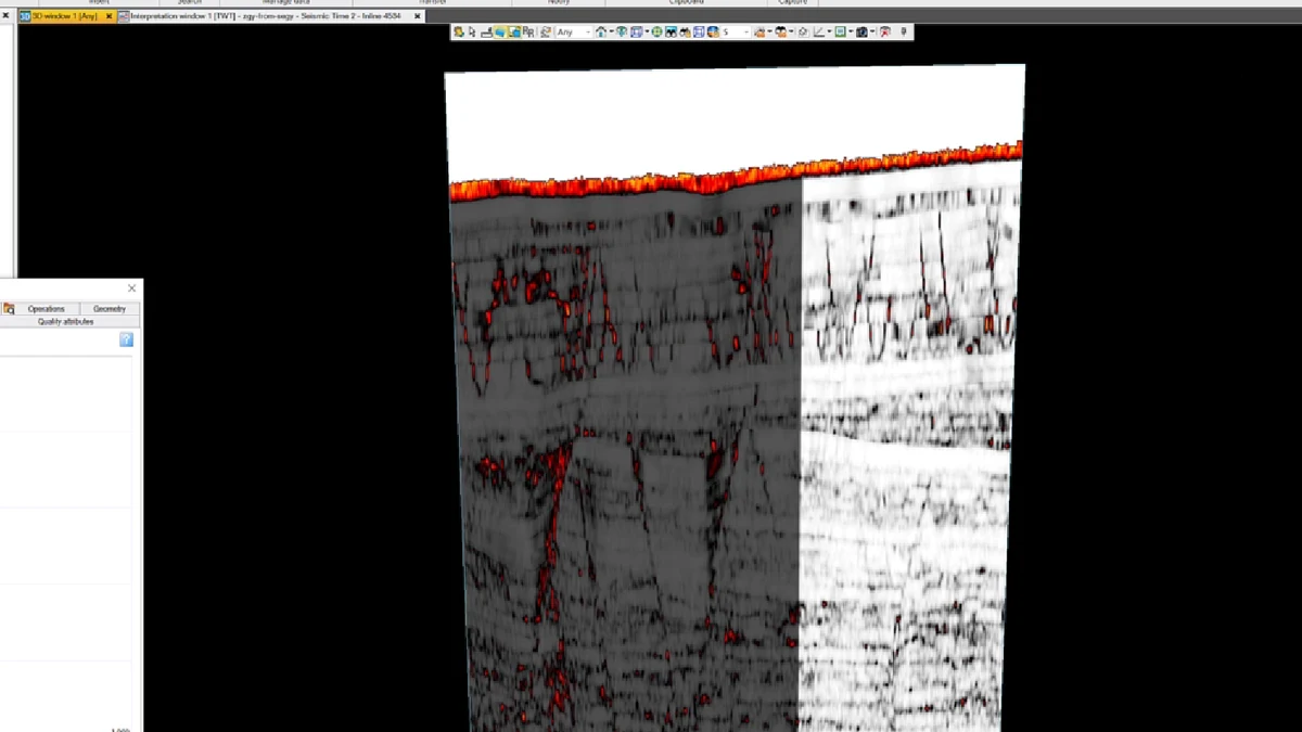 Seismic display opacity and colour-control review