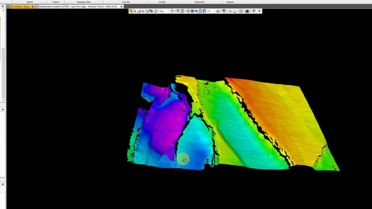 Time-structure surface visualisation