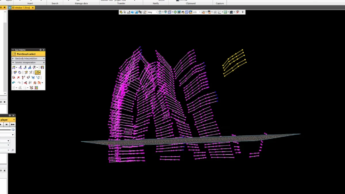 Fault-stick subset isolated for structural review