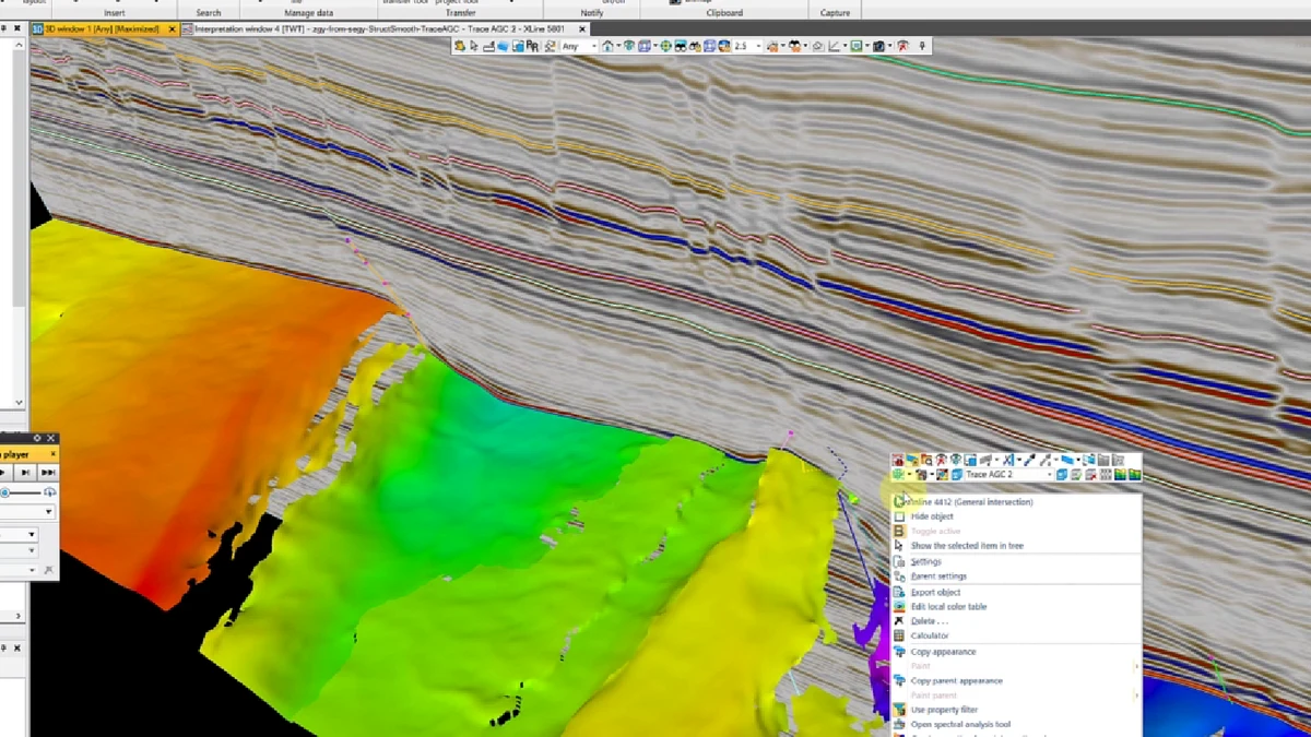 Mapped surface tied back to vertical seismic control