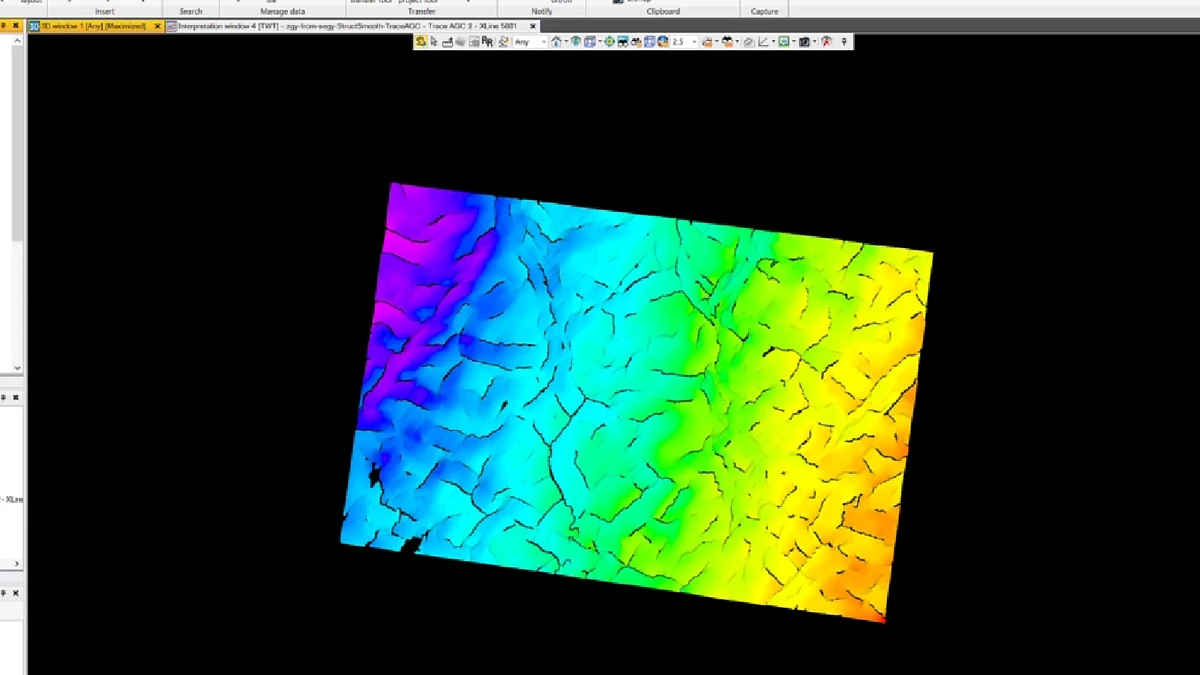Single interpreted structural surface for morphology QC