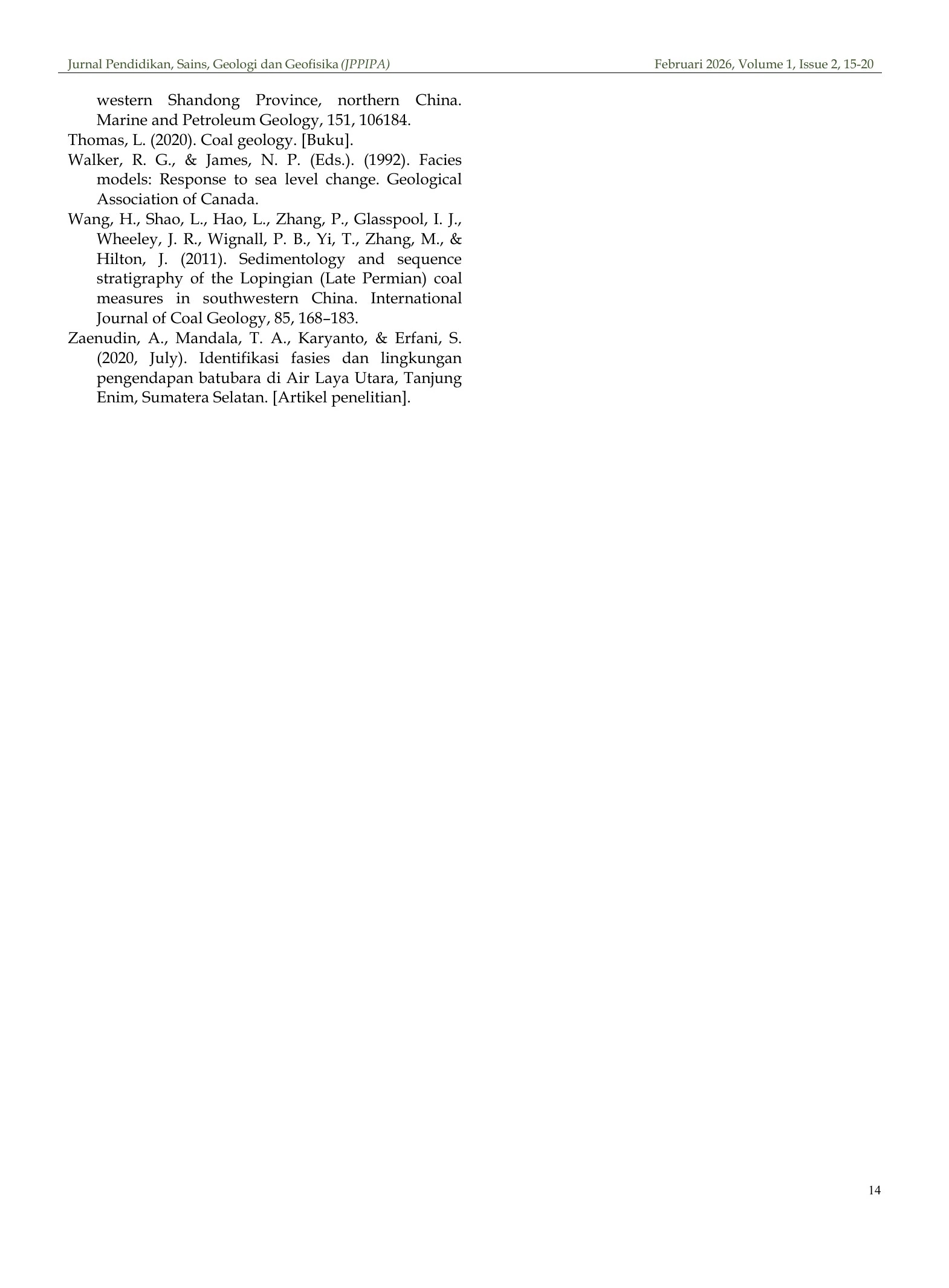 Reference framework