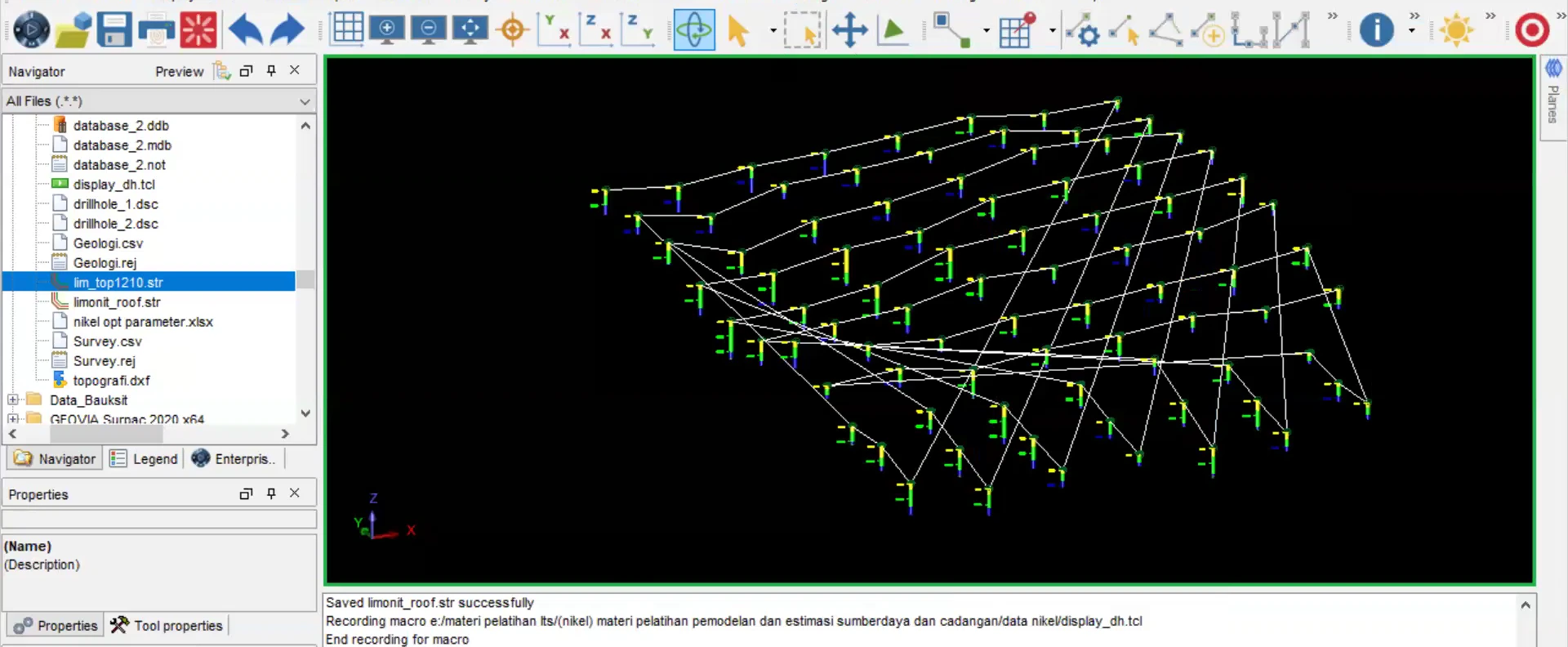 Drillhole visualization