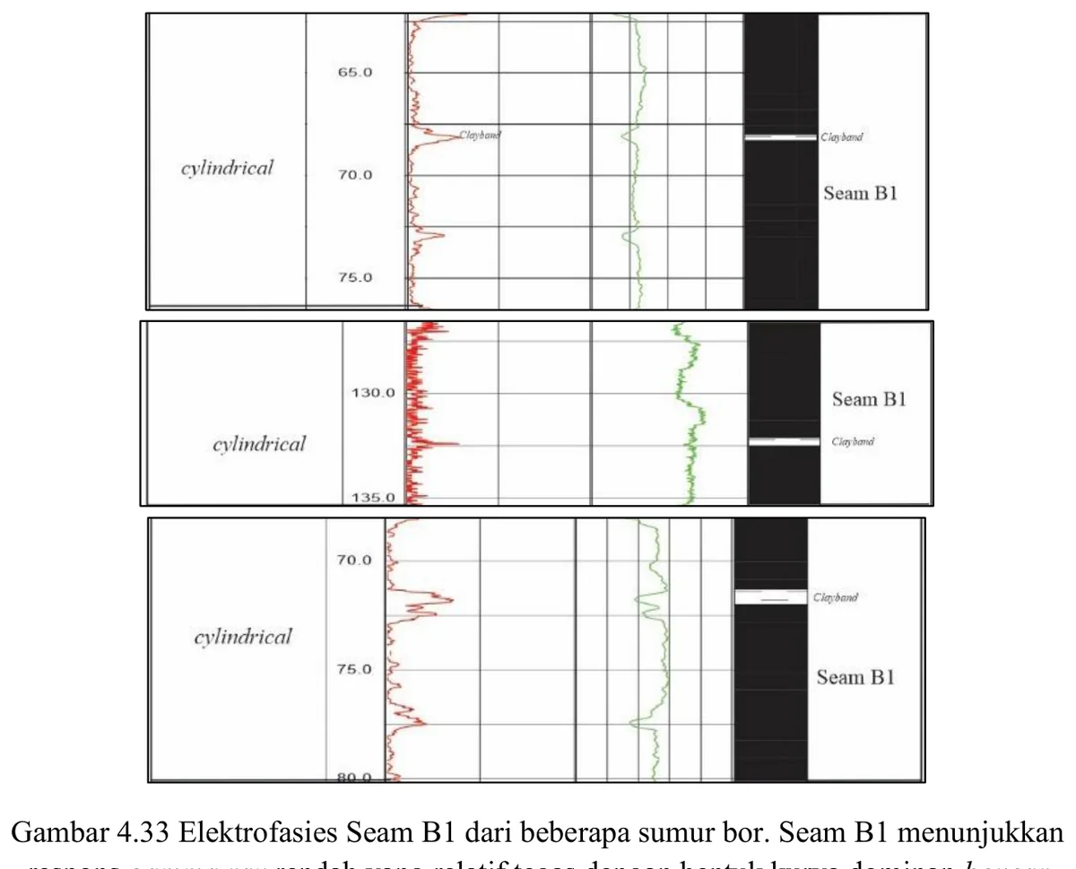 Electrofacies — Seam B1
