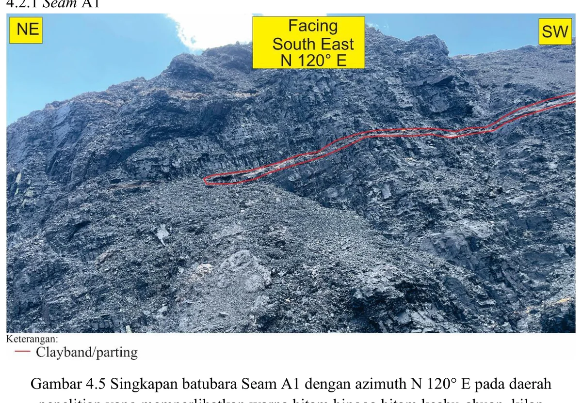 Coal outcrop — Seam A1