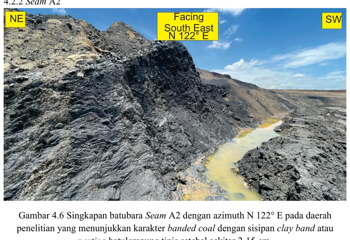 Coal outcrop — Seam A2