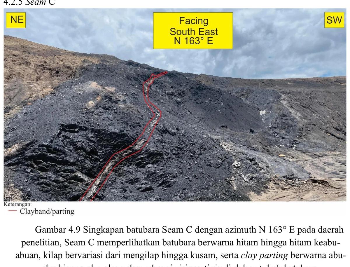 Coal outcrop — Seam C