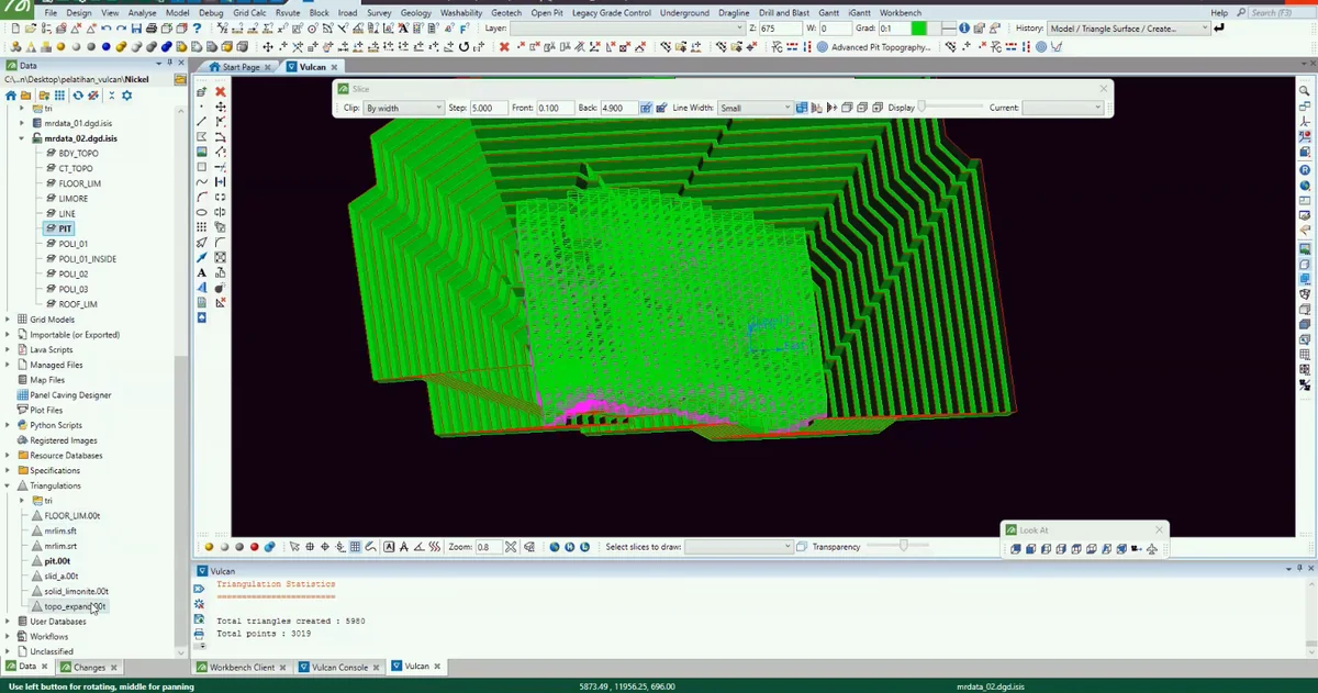 Triangulation workflow